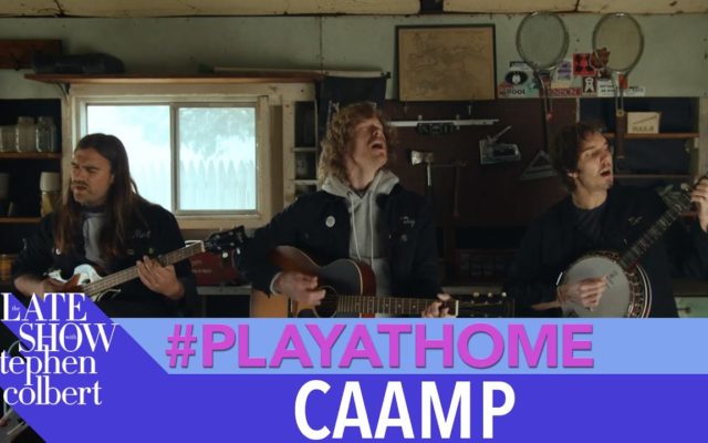 WATCH: Caamp on the Late Show #playathome