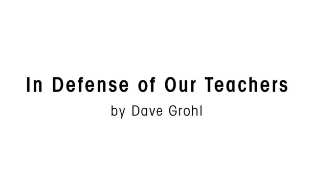 Hear Dave Grohl Defend Teachers, Remote Learning in ‘True Stories’ Audio Clip