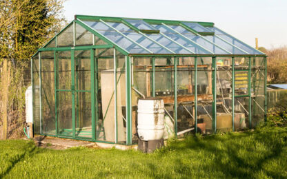 Garden greenhouse, Cherhill, Wiltshire, England, UK. (Photo by: Geography Photos/Universal Images Group via Getty Images)