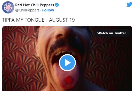 Red Hot Chili Peppers tease new album/new song TIPPA MY TOUNGE